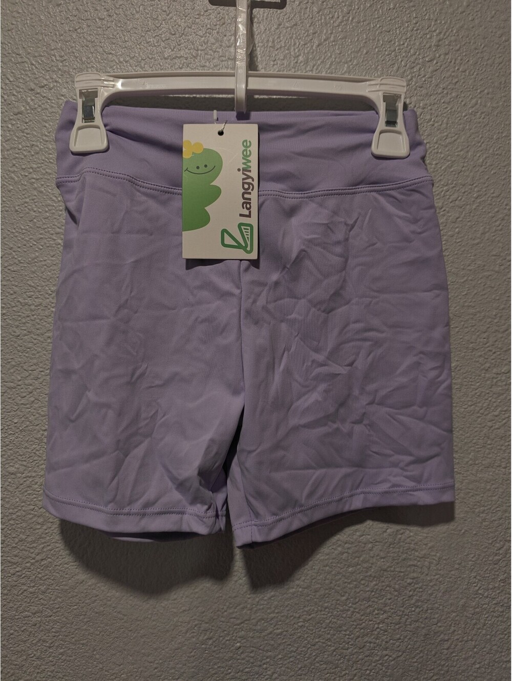 Langyiwee Lilac Sports Shorts Size 11-12 Girls